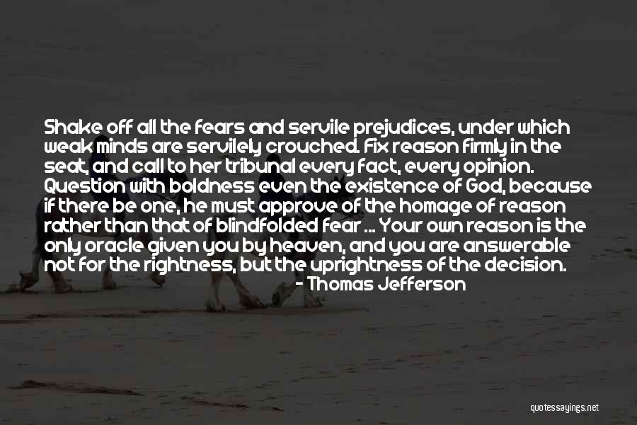 Reason The Only Oracle Quotes By Thomas Jefferson Reason The Only Oracle Quotes By Thomas Jefferson