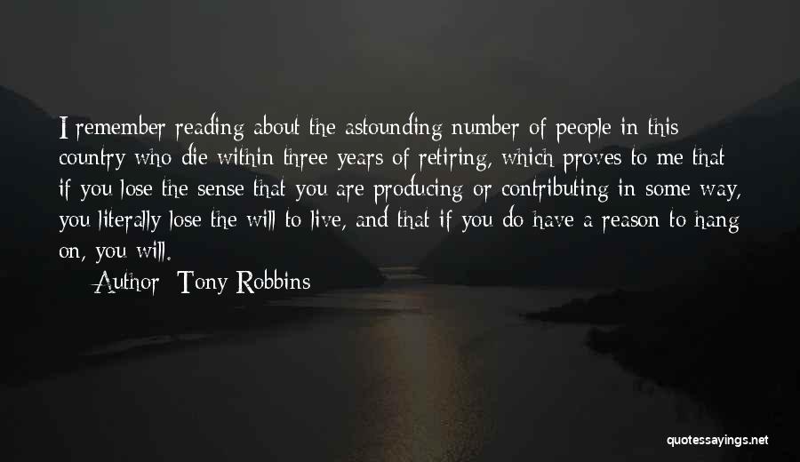 Reason To Die Quotes By Tony Robbins