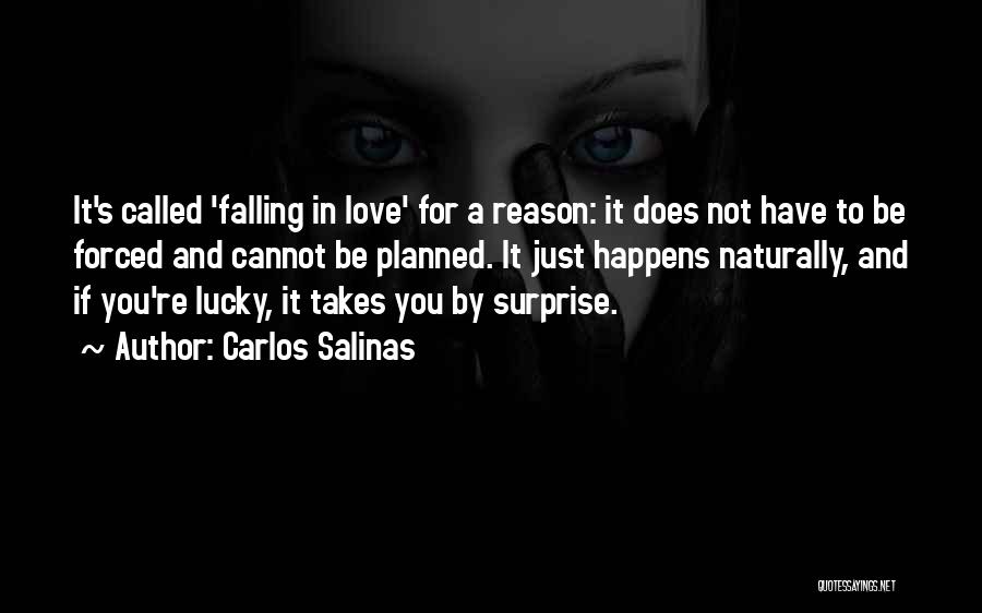 Reason To Fall In Love Quotes By Carlos Salinas