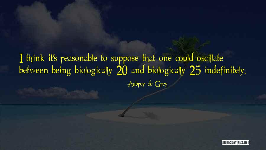 Reasonable To Suppose Quotes By Aubrey De Grey Reasonable To Suppose Quotes By Aubrey De Grey