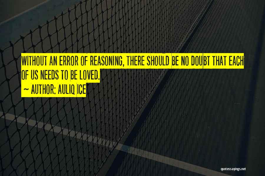 Reasoning That Is In Error Quotes By Auliq Ice