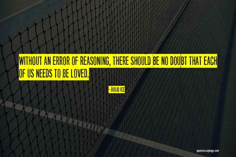 Reasoning That Is In Error Quotes By Auliq Ice