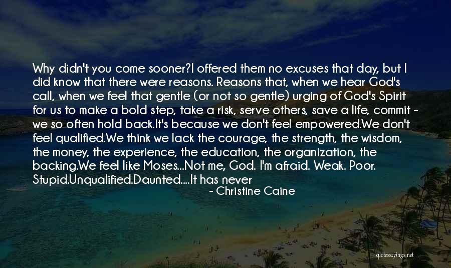 Reasons And Excuses Quotes By Christine Caine