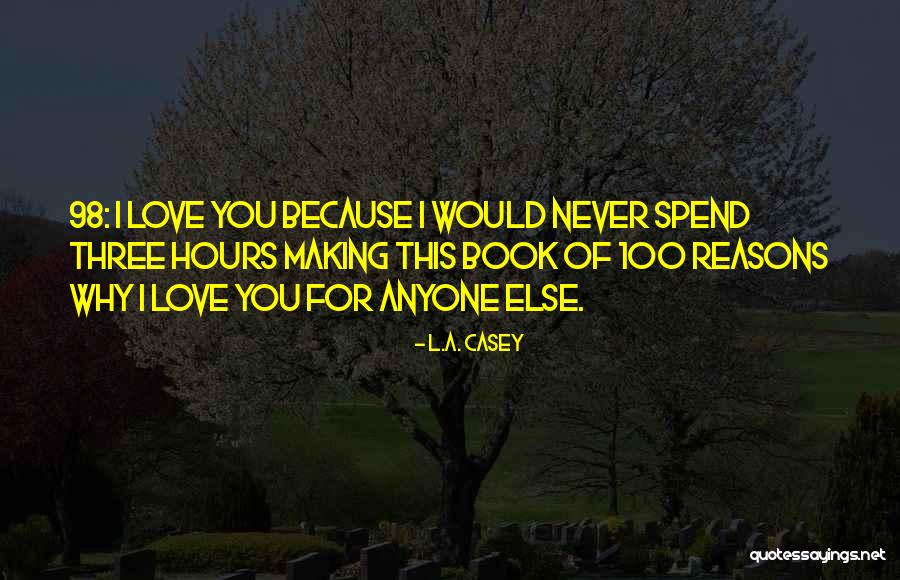 Reasons I Love You Quotes By L.A. Casey Reasons I Love You Quotes By L.A. Casey