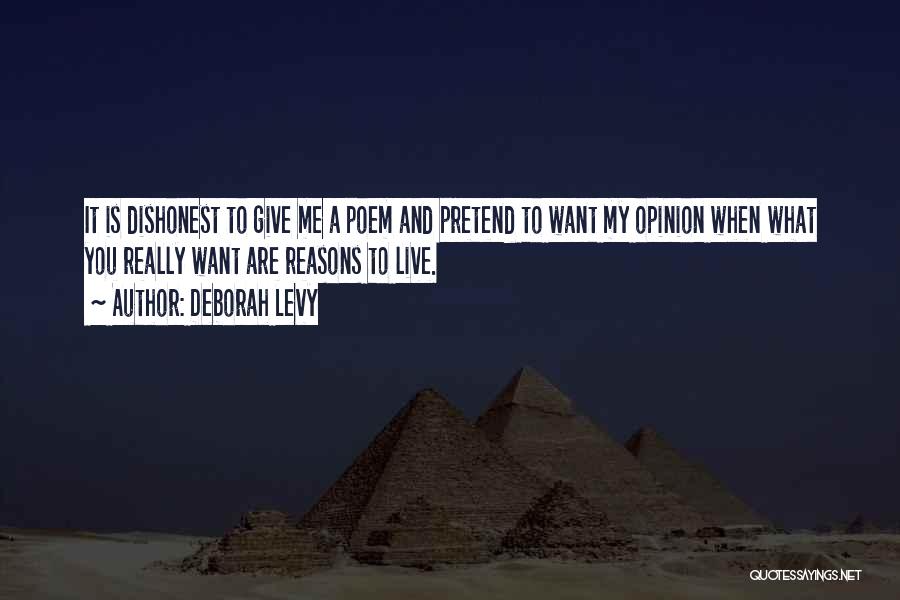 Reasons To Live Quotes By Deborah Levy