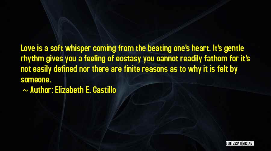 Reasons To Love Someone Quotes By Elizabeth E. Castillo