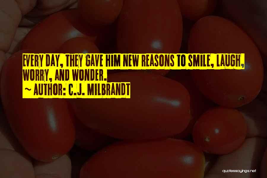 Reasons To Smile Quotes By C.J. Milbrandt
