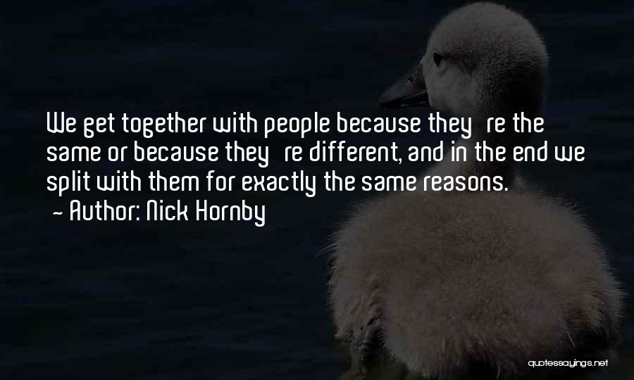 Reasons Why We Should Be Together Quotes By Nick Hornby