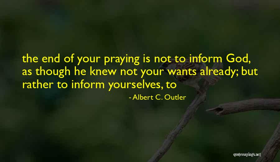 Rebekahs Oldest Quotes By Albert C. Outler Rebekahs Oldest Quotes By Albert C. Outler