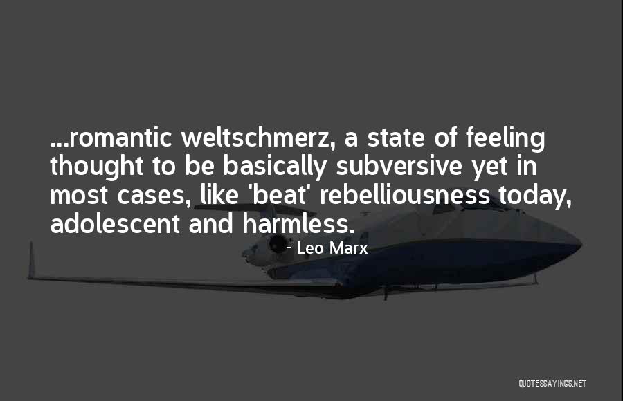 Rebelliousness Quotes By Leo Marx Rebelliousness Quotes By Leo Marx