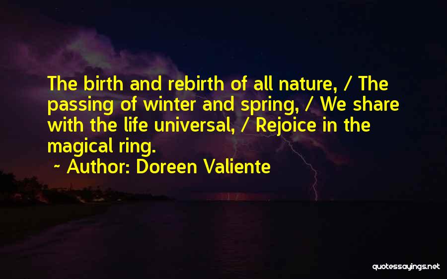 Rebirth And Spring Quotes By Doreen Valiente