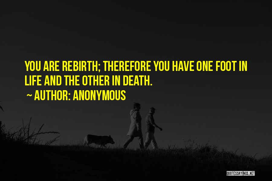 Rebirth Quotes By Anonymous