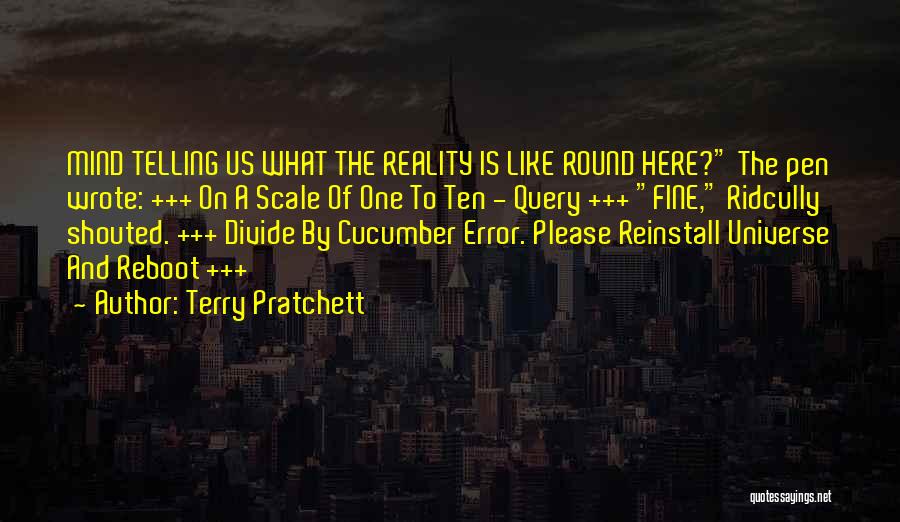 Reboot Quotes By Terry Pratchett