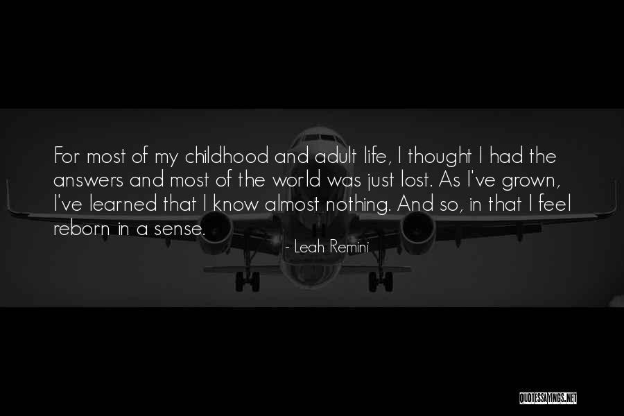 Reborn Quotes By Leah Remini