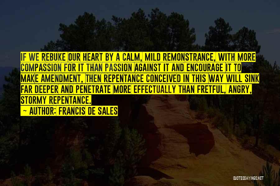 Rebuke Quotes By Francis De Sales