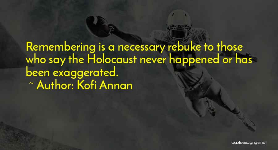 Rebuke Quotes By Kofi Annan