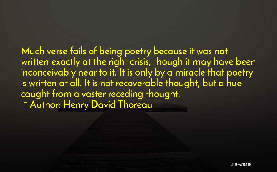 Receding Quotes By Henry David Thoreau