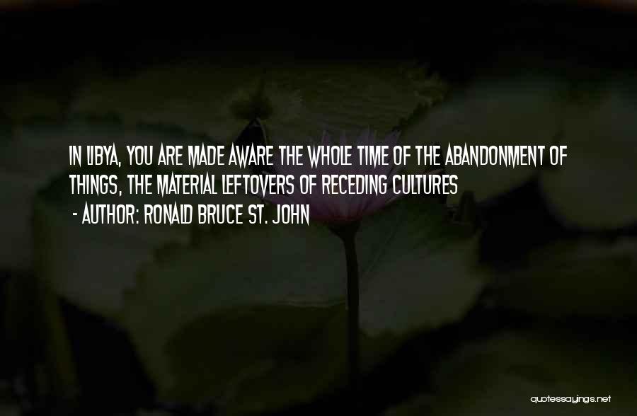 Receding Quotes By Ronald Bruce St. John