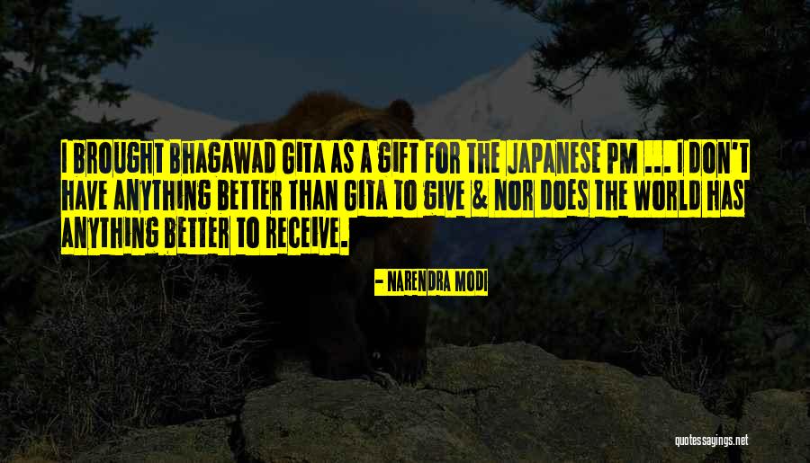 Receive Gift Quotes By Narendra Modi