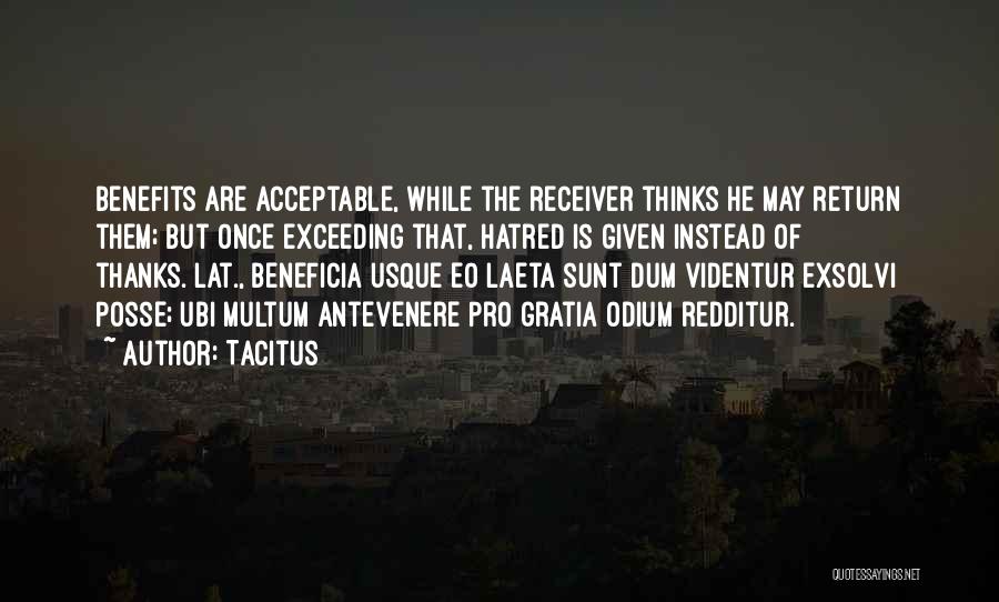 Receiver Quotes By Tacitus