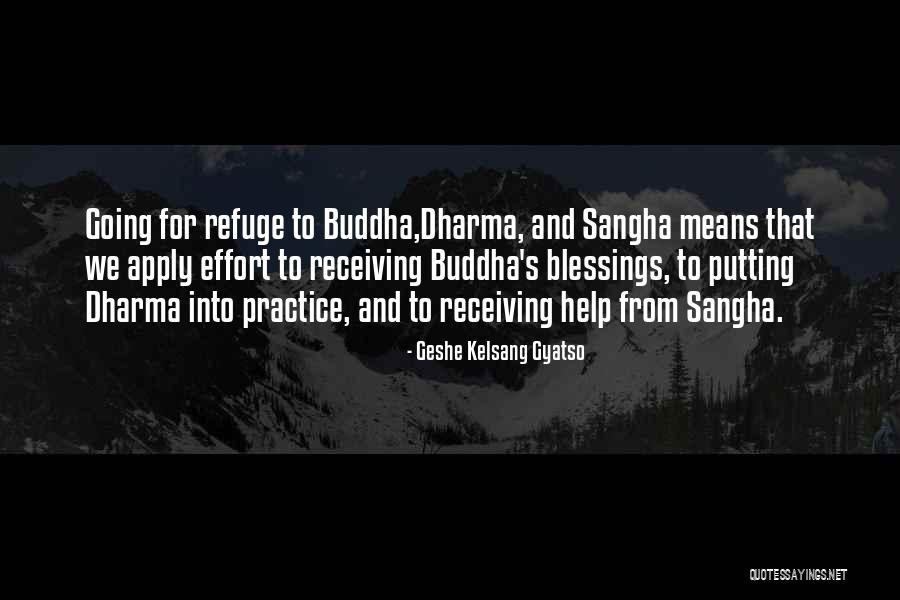 Receiving A Blessing Quotes By Geshe Kelsang Gyatso Receiving A Blessing Quotes By Geshe Kelsang Gyatso