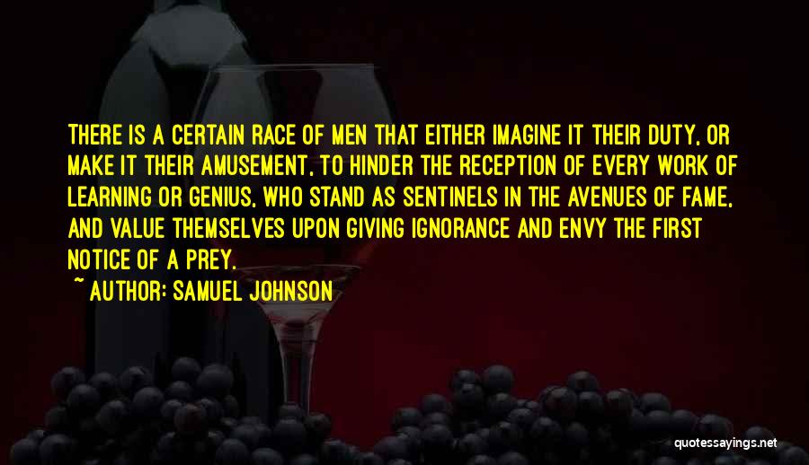 Reception Quotes By Samuel Johnson