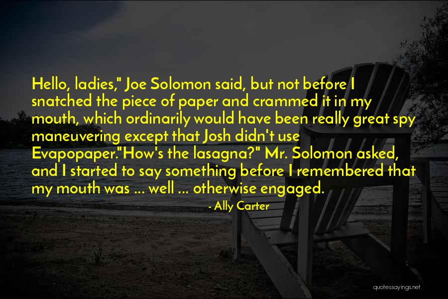 Reciban Quotes By Ally Carter Reciban Quotes By Ally Carter