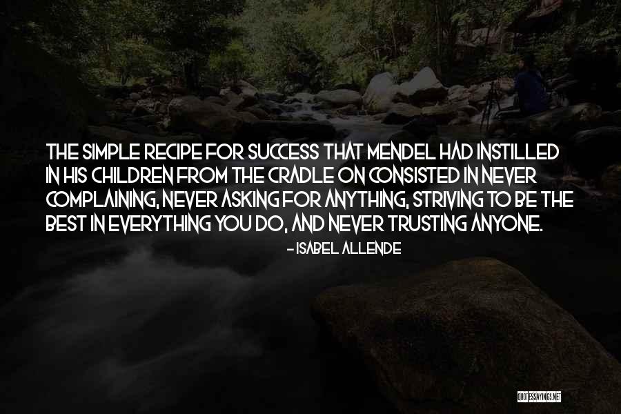 Recipe For Success Quotes By Isabel Allende Recipe For Success Quotes By Isabel Allende