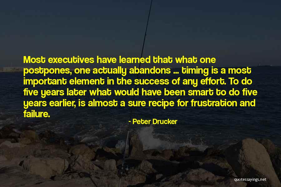 Recipe For Success Quotes By Peter Drucker