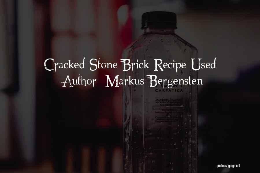 Recipe Quotes By Markus Bergensten