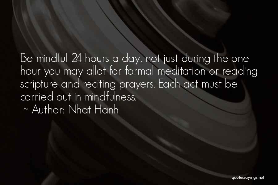 Reciting Quotes By Nhat Hanh