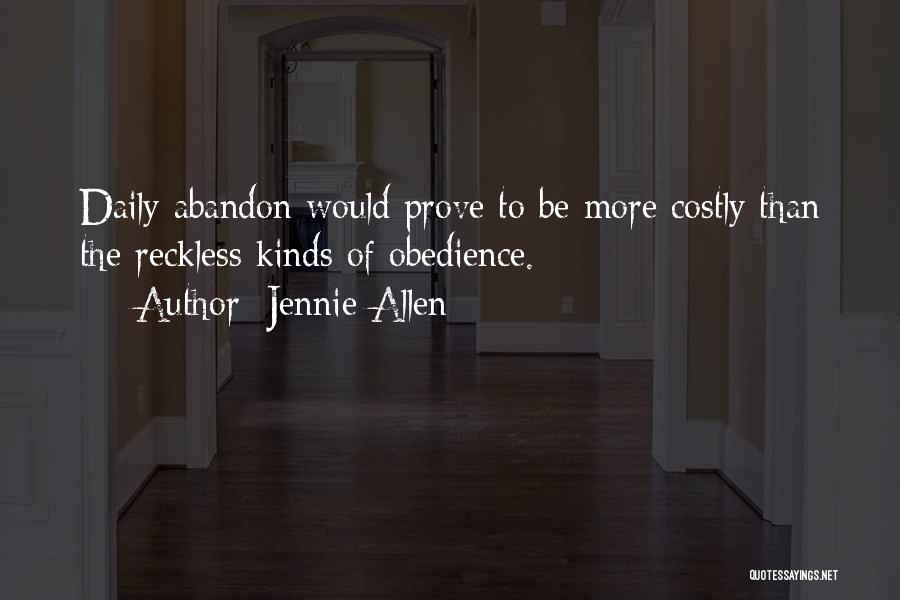 Reckless Quotes By Jennie Allen