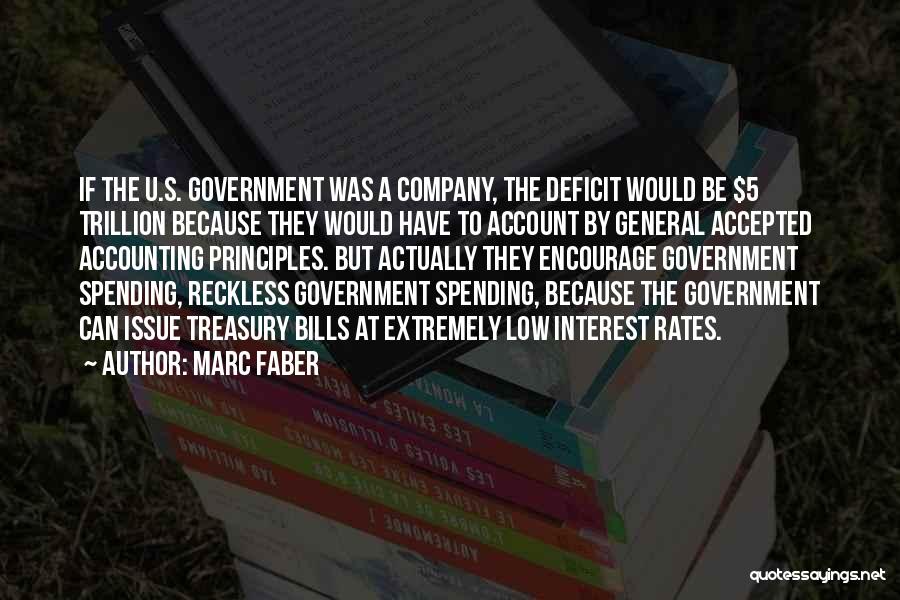 Reckless Spending Quotes By Marc Faber