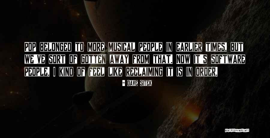 Reclaiming Quotes By Dave Sitek Reclaiming Quotes By Dave Sitek