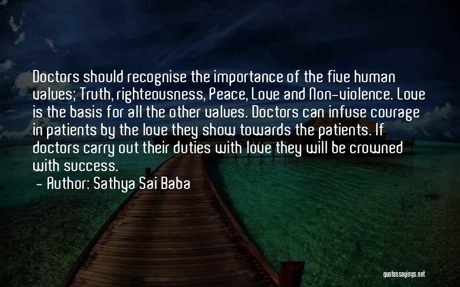 Recognise Love Quotes By Sathya Sai Baba
