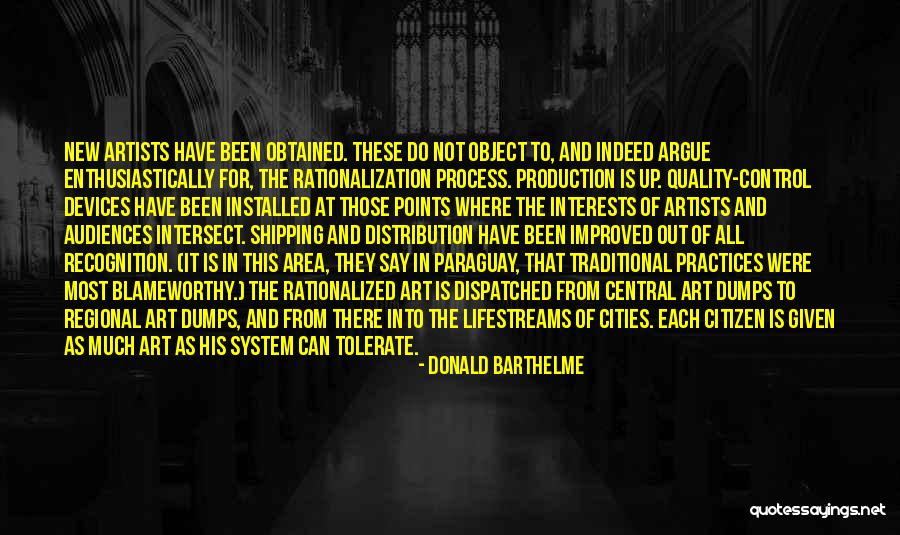 Recognition Art Quotes By Donald Barthelme Recognition Art Quotes By Donald Barthelme