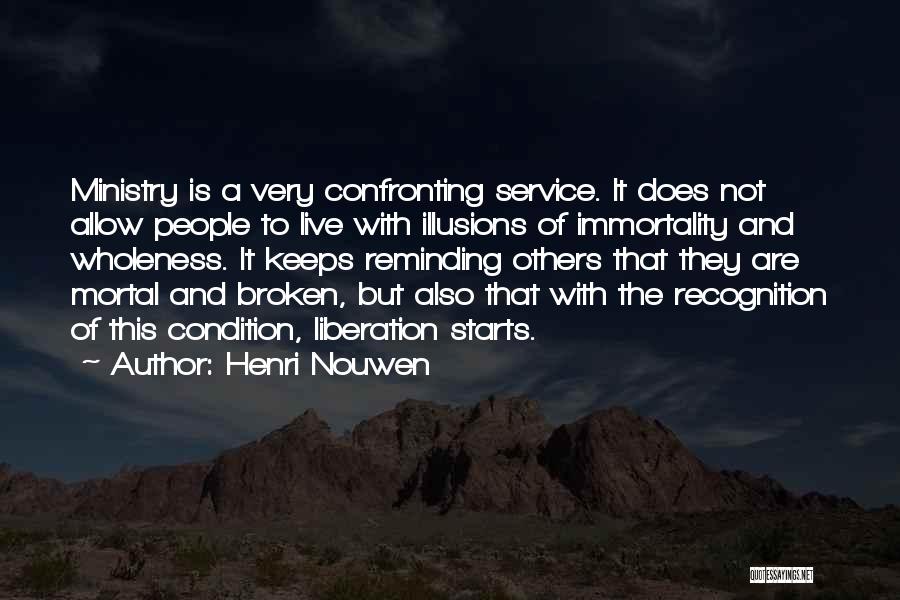 Recognition For Service Quotes By Henri Nouwen