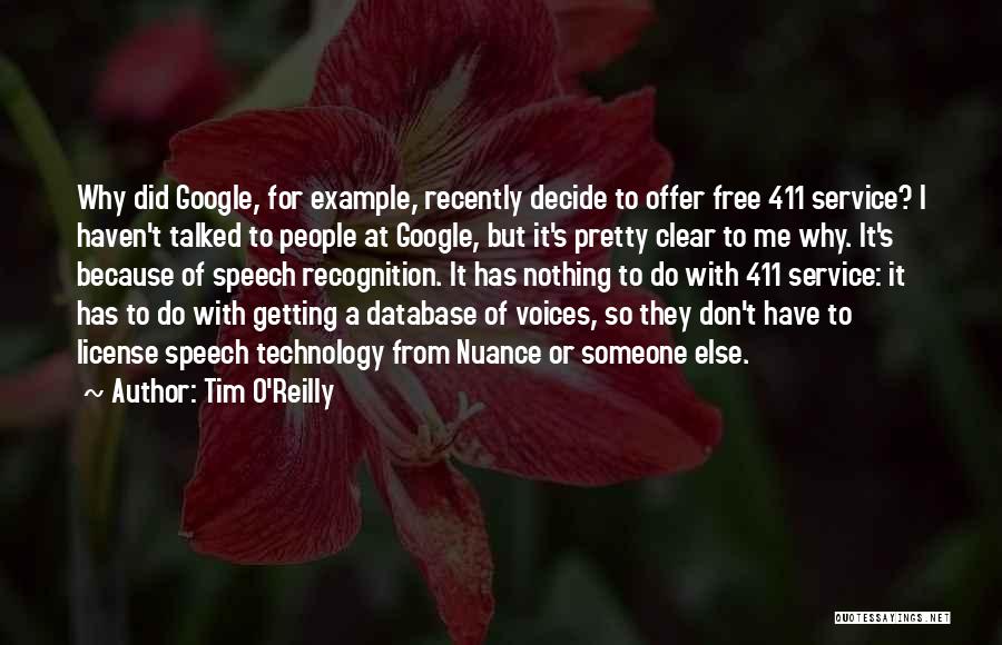 Recognition For Service Quotes By Tim O'Reilly