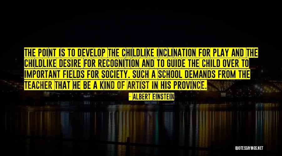 Recognition In School Quotes By Albert Einstein