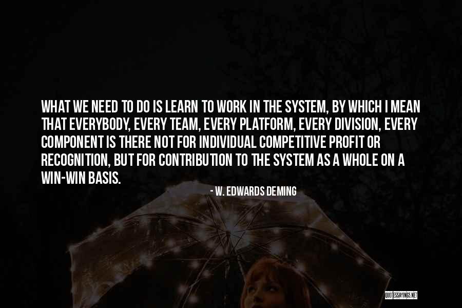 Recognition Quotes By W. Edwards Deming