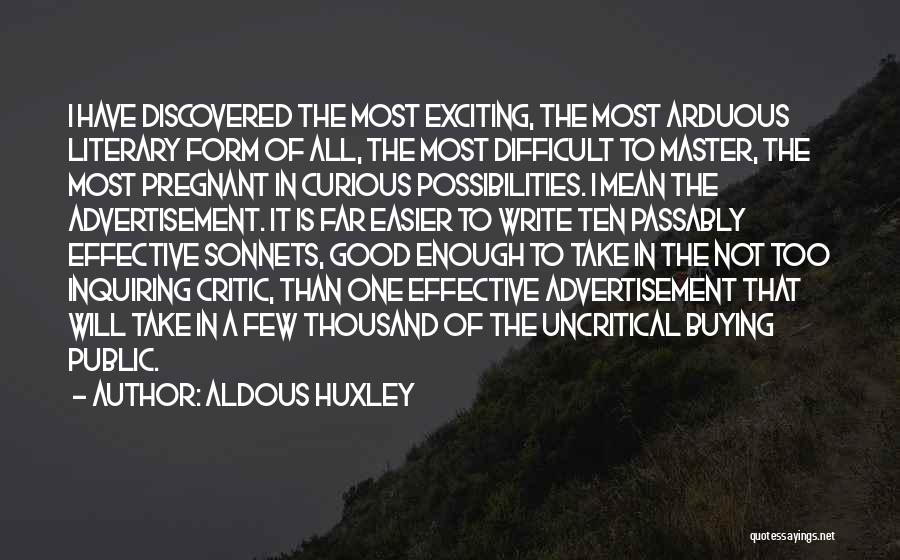 Recognizable Synonym Quotes By Aldous Huxley