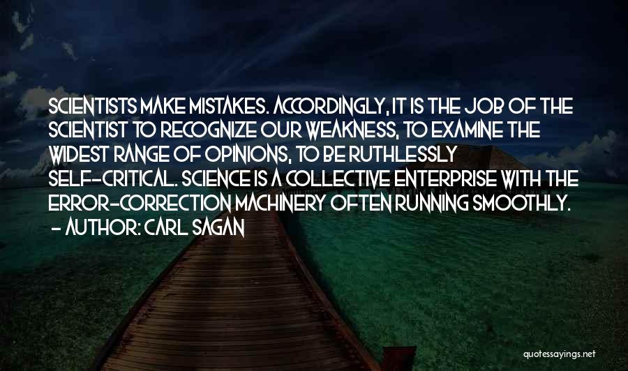 Recognize Your Mistakes Quotes By Carl Sagan