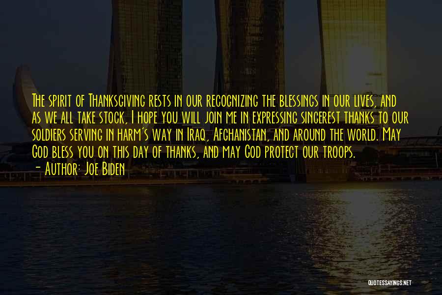 Recognizing Blessings Quotes By Joe Biden