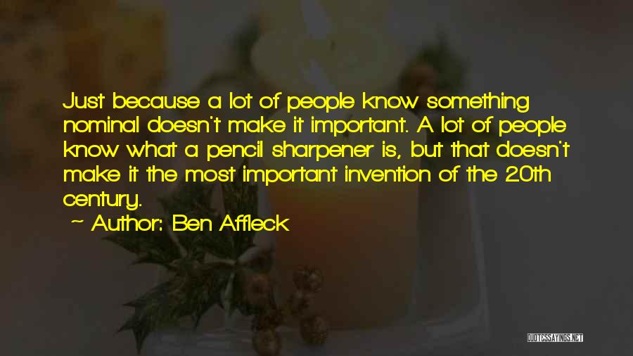 Recognizing Effort Quotes By Ben Affleck