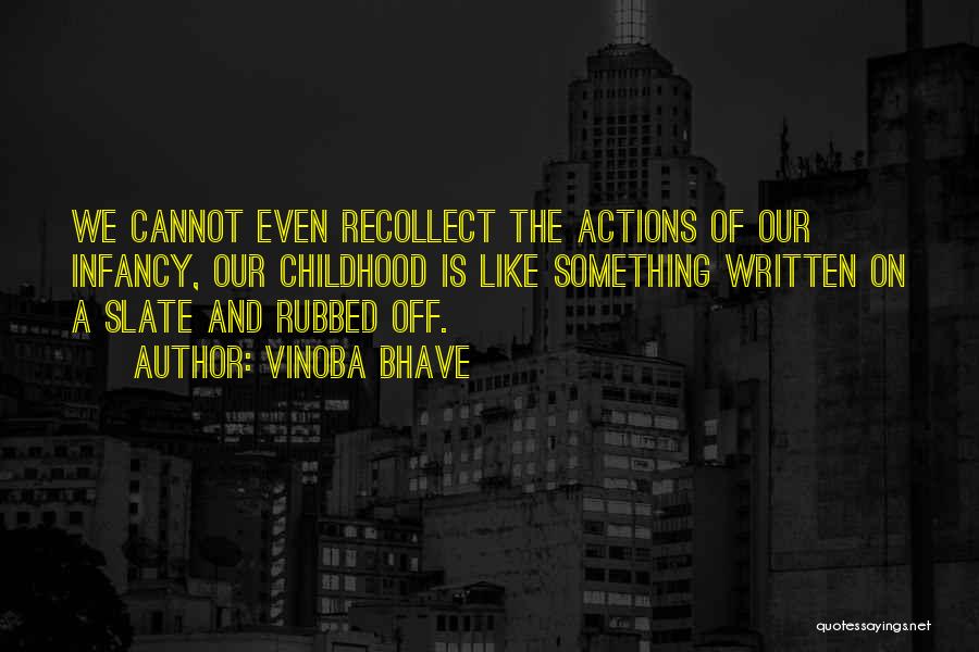 Recollect Quotes By Vinoba Bhave