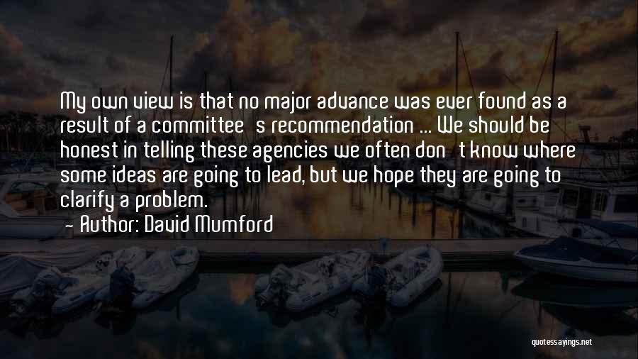 Recommendation Quotes By David Mumford