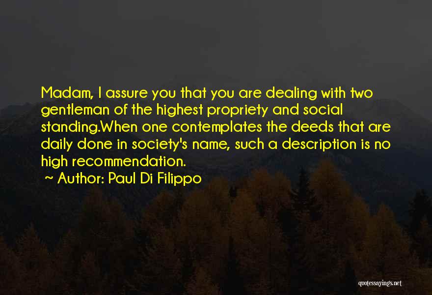 Recommendation Quotes By Paul Di Filippo