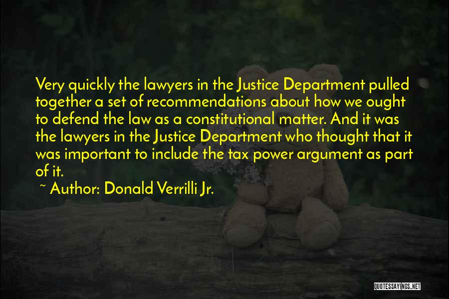 Recommendations Quotes By Donald Verrilli Jr.