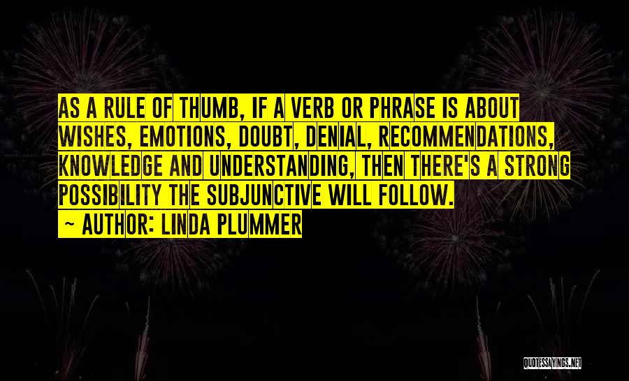 Recommendations Quotes By Linda Plummer