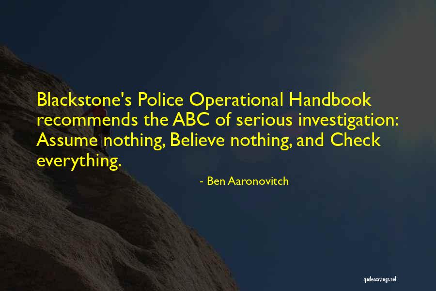 Recommends Quotes By Ben Aaronovitch Recommends Quotes By Ben Aaronovitch